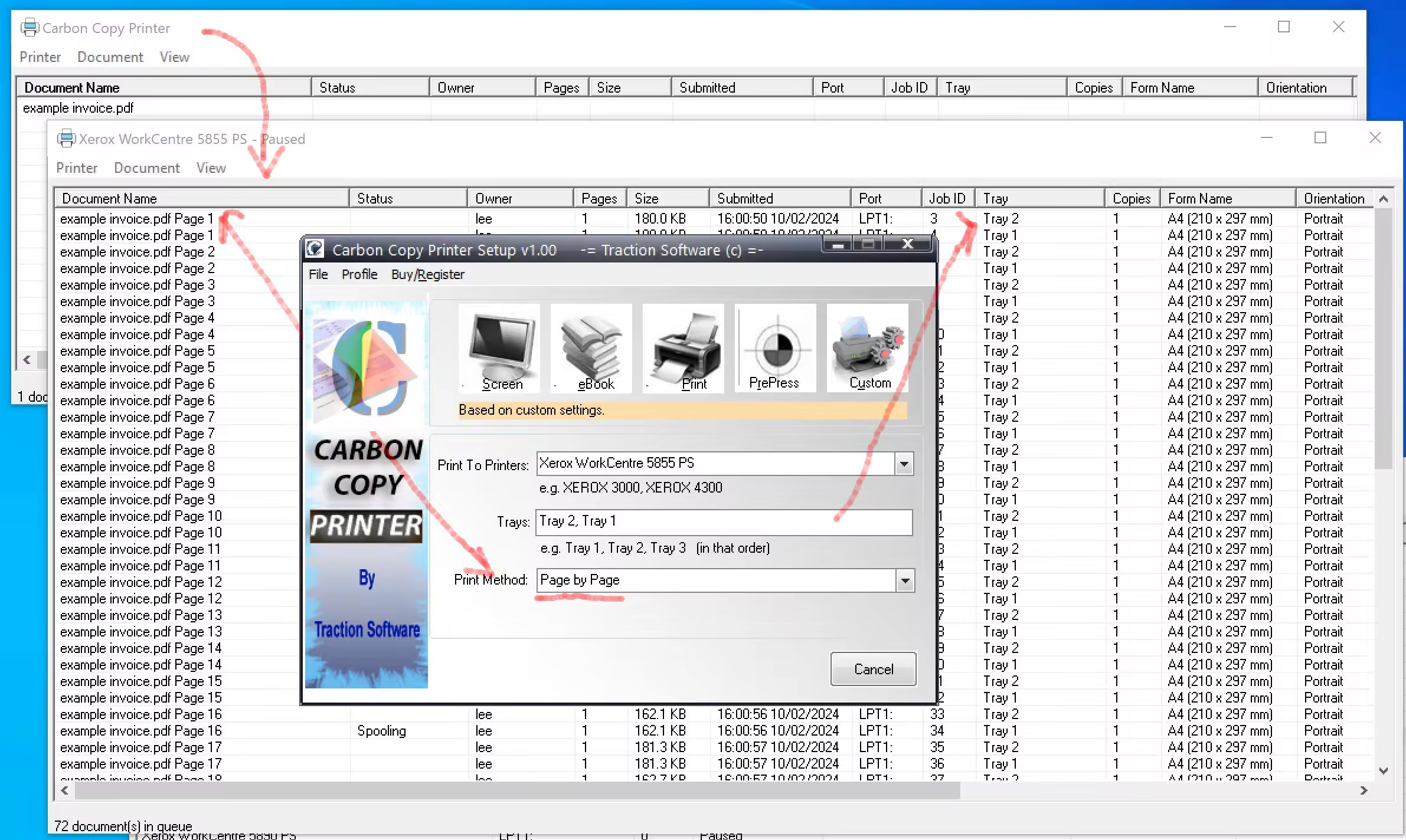 Traction Software Carbon Copy Printer v1.10