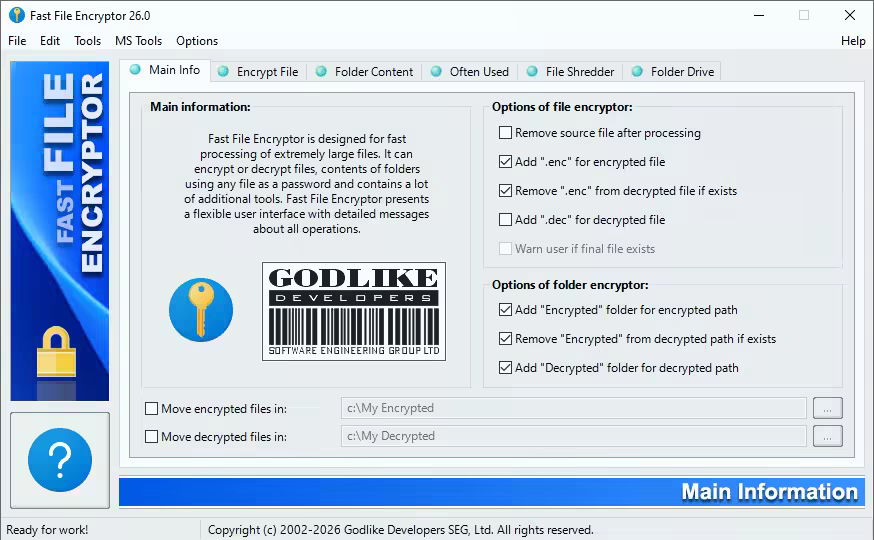 Fast File Encryptor 26.0 Multilingual
