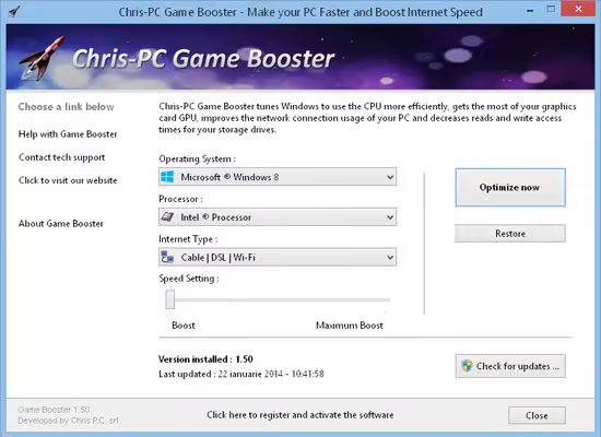 Chris-PC Game Booster 7.26.0414