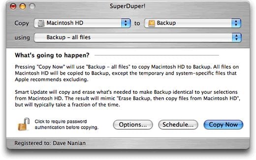 SuperDuper! 3.12 MacOSX