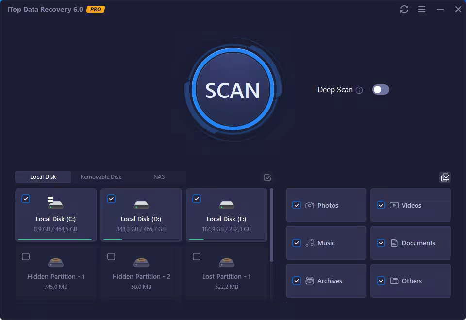 iTop Data Recovery Pro 6.2.0.944 Multilingual