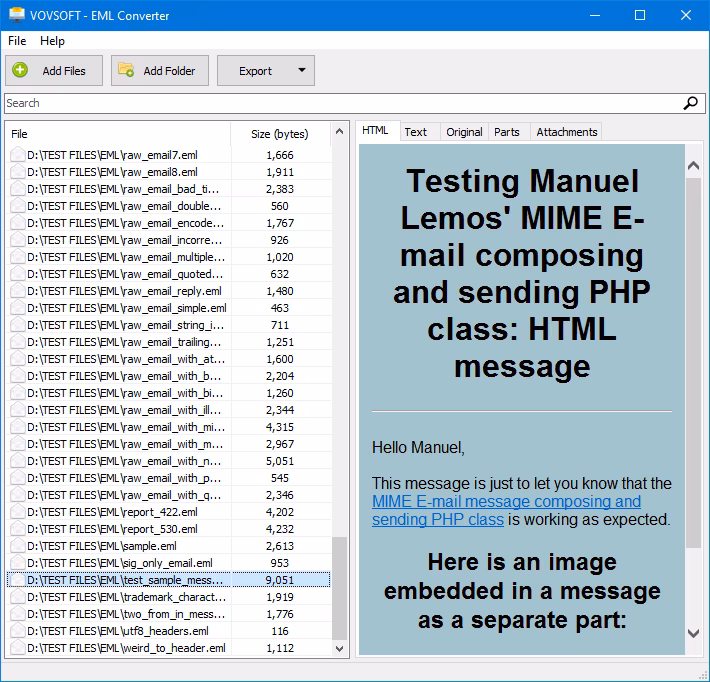 VovSoft EML Converter 1.3