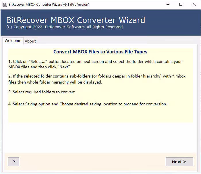 BitRecover MBOX Converter Wizard 26.5