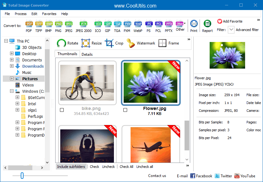 CoolUtils Total Image Converter 8.5.0.309 Multilingual 图片批量转换