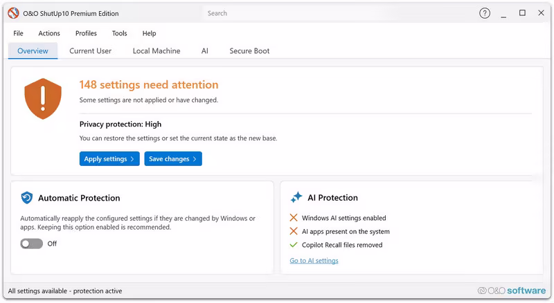 O&O ShutUp10 Premium Edition 3.0.1076 Multilingual