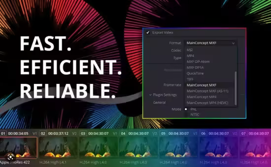 MainConcept Codec Plugin 1.7.3 for DaVinci Resolve