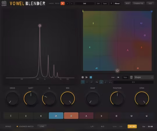 UB DSP Vowel Blender v1.0.0