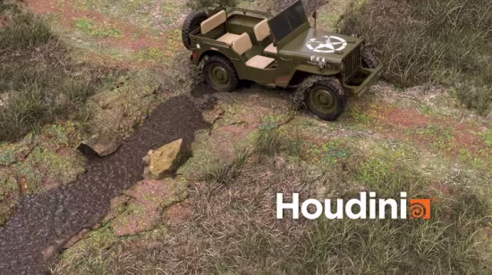 Houdini MPM Mud Simulation