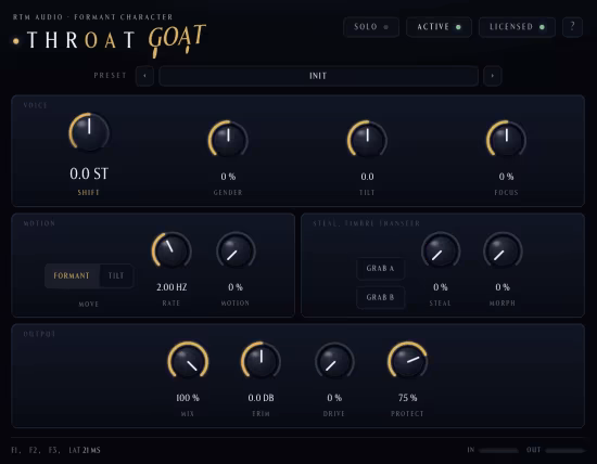 RTM Audio Throatgoat v1.0.2 MacOS