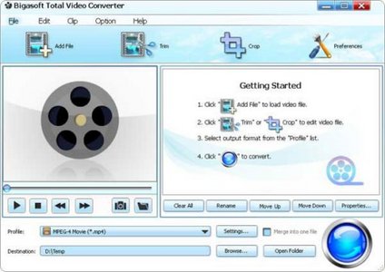 Bigasoft Total Video Converter 3.7.44.4896 Multilingual视频转换器