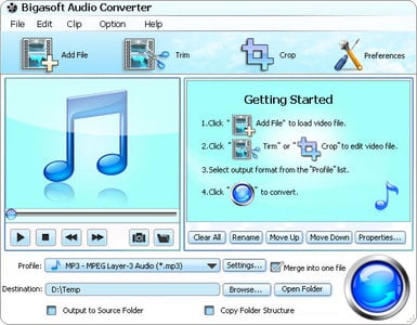 Bigasoft Audio Converter 3.7.44.4896 Multilanguage 音频转换软件