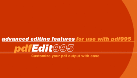Pdf995 pdfEdit995 12.55 PDF文档制作生成工具