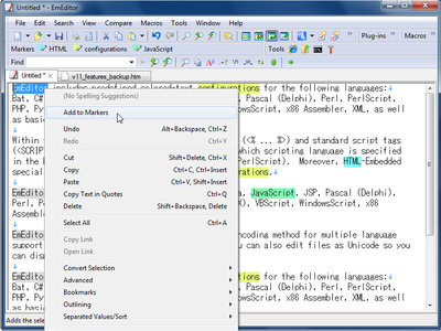 Emurasoft EmEditor Professional 13.0.2 x86/x64 + Portable 文本编辑器