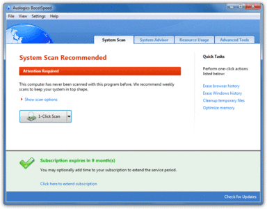 Auslogics BoostSpeed 5.5.1.0 DC 13.06.2013 Multilanguage 系统优化套件