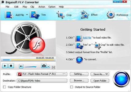 Bigasoft FLV Converter 3.7.49.5044 FLV格式转换器