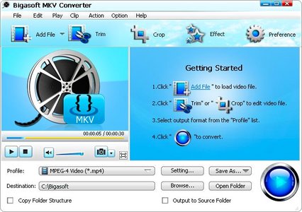 Bigasoft MKV Converter 3.7.48.4997 MKV视频转换器