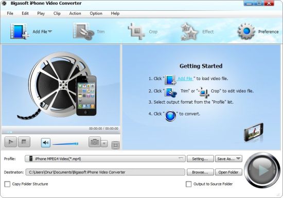Bigasoft iPhone Video Converter 3.7.45.4933 视频转换工具