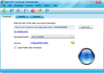 Bigasoft Facebook Downloader 1.2.28.4878 Multilanguage Facebook视频下载工具