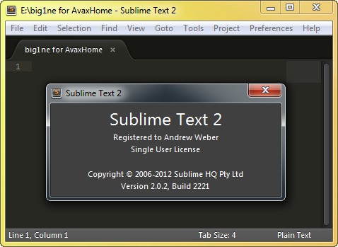 Sublime Text 2.0.2 Build 2221 Final + Portable 代码编辑器
