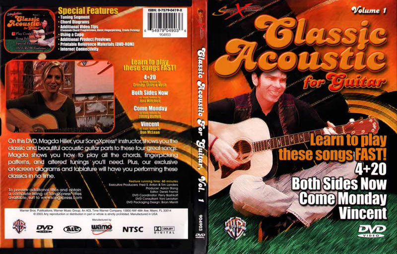 古典吉他教学PDF+视频V1 SongXpress – Classic Acoustic For Guitar – V1 – DVD (2003)