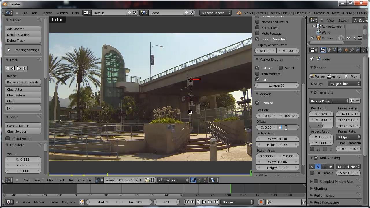 在Blender - 2D CGCookie的的跟踪和合成
