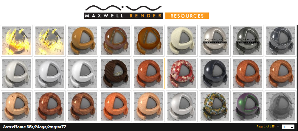 Maxwell Render Full Material Library 2006-2013 年度材质合集