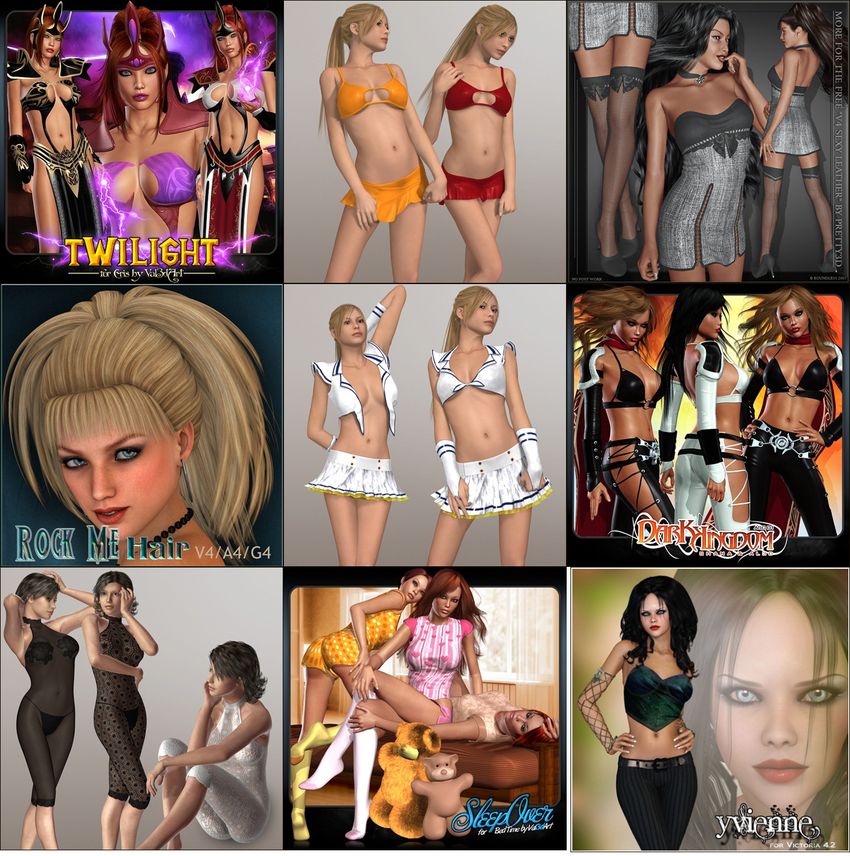 3D Models of Girls – Pack 1 女孩3D模型