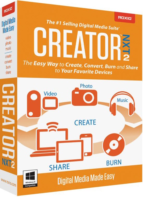 Corel Roxio Creator NXT 2 15.0.5.2 Build 150805C (Full Version) + Content