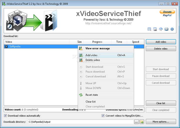 xVideoServiceThief 2.5 Multilanguage Portable 视频下载工具