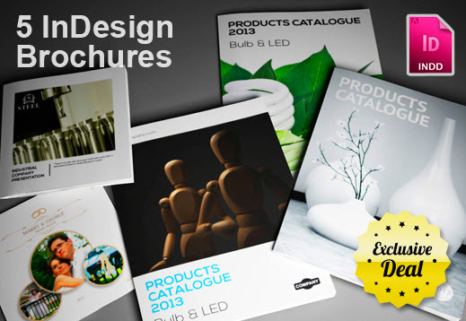 InkyDeals - 5 InDesign Brochure Templates InkyDeals - 5 InDesign Brochure Templates