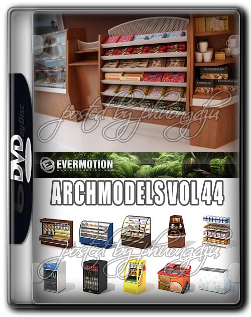 Evermotion Archmodels Vol 44 超市商品模型