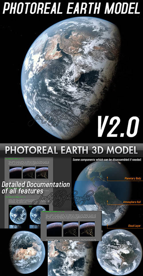 TurboSquid – Photoreal Dynamic Earth Model