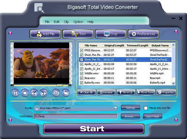 Bigasoft Total Video Converter 3.7.47.4976 视频转换器