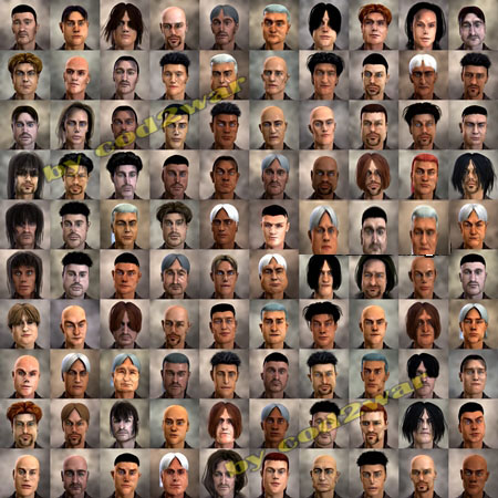 FaceGen Hair Models 头发模型