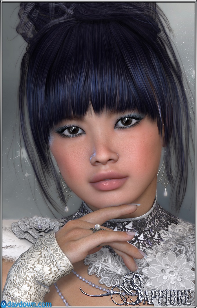 Sapphire is a Gorgeous Oriental – High Quality Character for Victoria 4