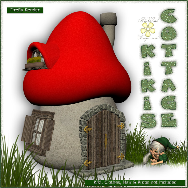 Renderosity Daz/Poser Kikis Cottage