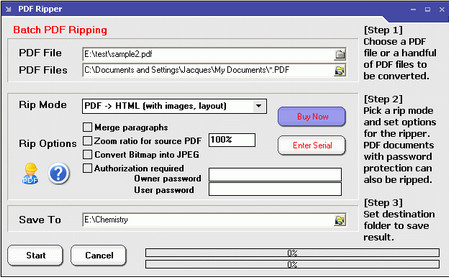 PDF Ripper 2.06.672 从Adobe PDF文档中“榨取”出图像