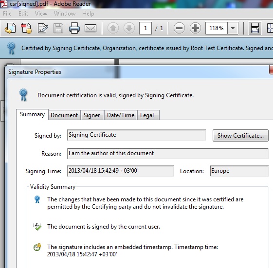 PDF Signer 8.0 签署PDF