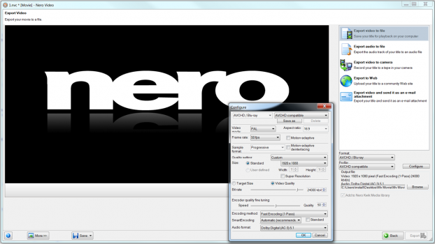 可通过 Nero Video 导入、编辑或导出 AVCHD 2.0 逐行视频 可通过 Nero Video 导入、编辑或导出 AVCHD 2.0 逐行视频
