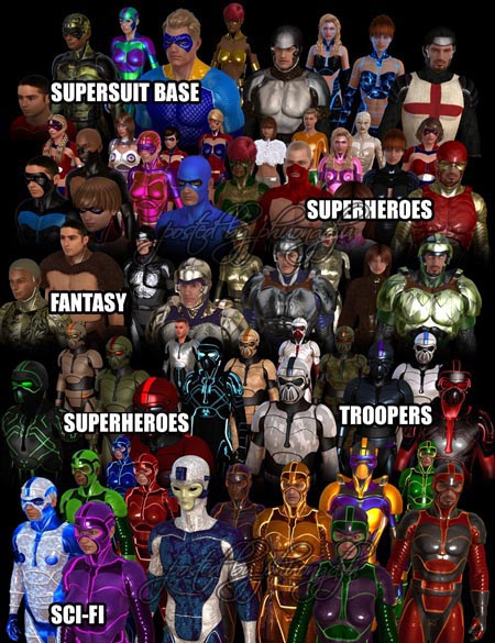 Daz Genesis Supersuit 革命性的3D服装产品
