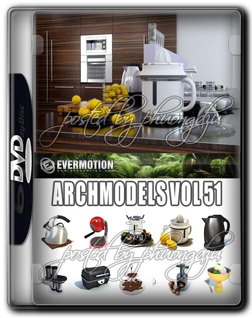Evermotion Archmodels Vol 51 厨房配件
