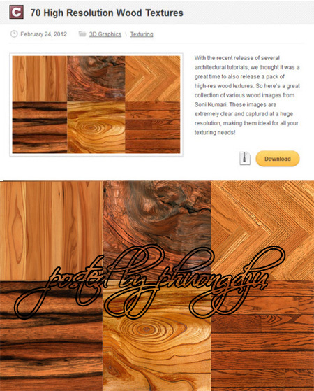 CGTuts & 70 High Resolution Wood Textures - fixed