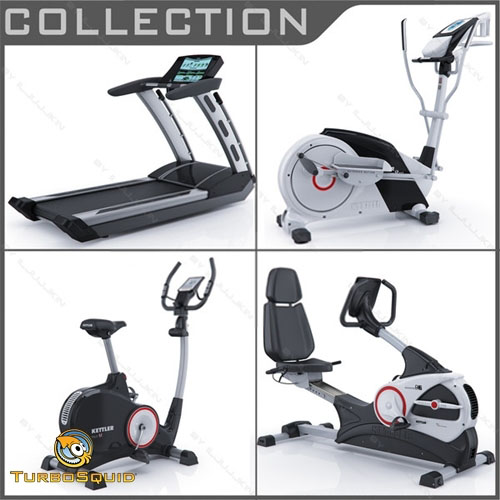 TurboSquid:  treadmill 3d model