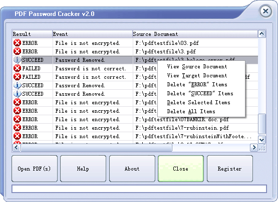 PDF Password Cracker 3.2 破解PDF文件密码工具