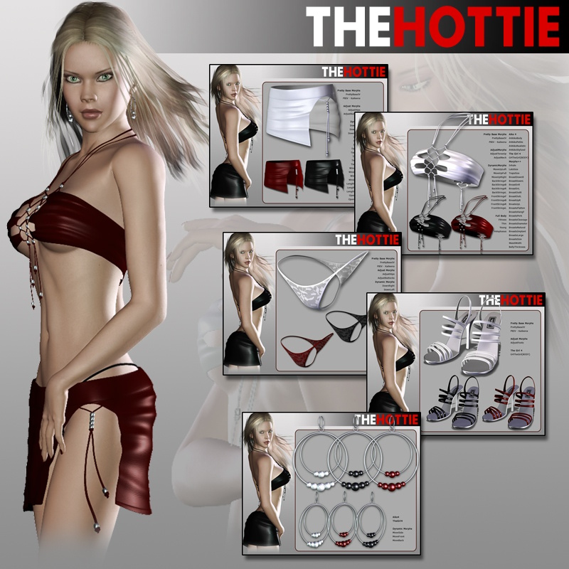 Renderosity Daz/Poser – The Hottie for V4/A4/G4/PBIV