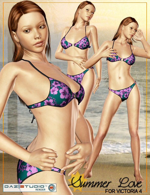 Daz3D Summerlove Poses for Victoria 4