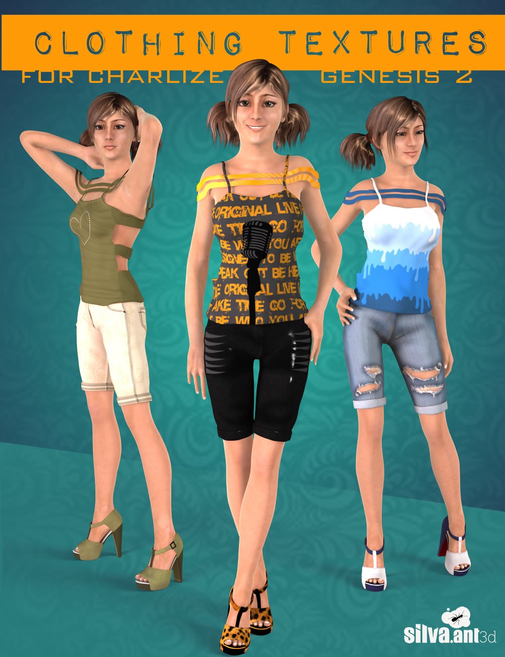 Daz3D Clothing Textures for Charlize
