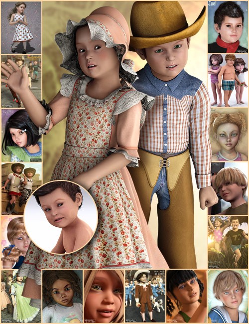 Daz3D The Kids 4 Pro Bundle