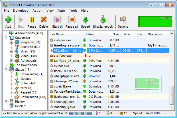 Internet Download Accelerator 5.19.1.1387 + Portable