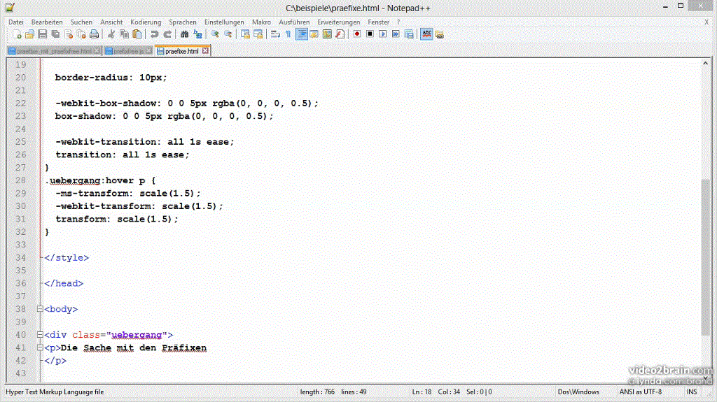 Animationen in CSS3